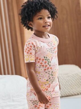 Hannah Andersson Floral Unicorn Kids Pajama Set